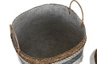 Mandenset DKD Home Decor 49 x 49 x 57 cm Bamboe Boho - thumbnail