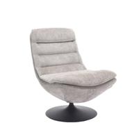 Tower Living Draaifauteuil 'Marano' Chenille, kleur Ice Grey - thumbnail