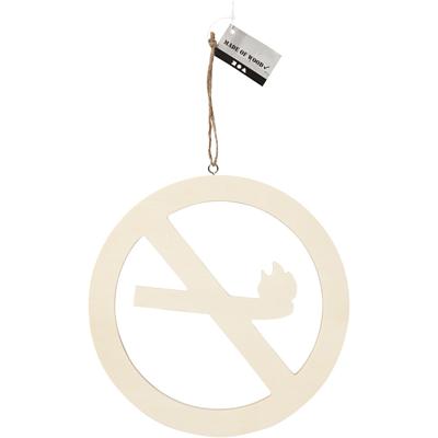 Creativ Company Schild, niet roken, afm 21,3 cm, dikte 0,9 cm, 1 stuk