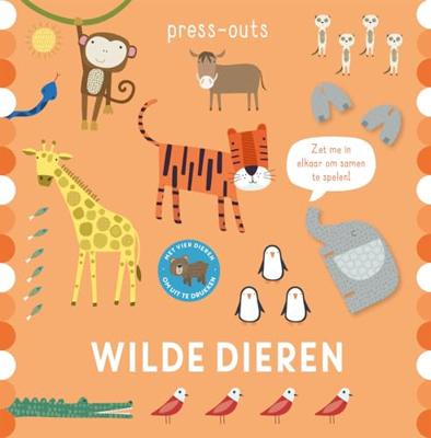 Rebo Publishers Kartonboek press-outs - wilde dieren