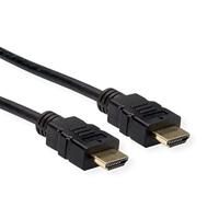 ROLINE HDMI High Speed kabel met Ethernet, TPE, zwart, 3 m - thumbnail