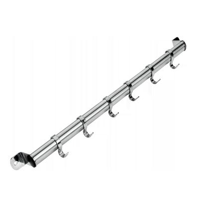 Metaltex Hangend Rek voor Keukengerei met 6 Haken 37 cm RVS