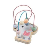 Jouéco kralenbaan The Wildies Family - olifant hout 12,5 cm - thumbnail