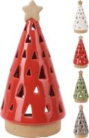 Kerstboom Theelichthouder 9x15cm - thumbnail