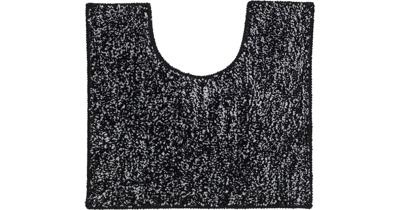 Toiletmat Sealskin Speckles Polyester 50x45 cm Zwart