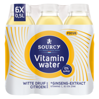 Sourcy vitaminwater druif/citroen focus (6x 50cl) - thumbnail