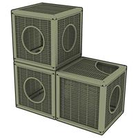 Bama Pet Qublo Katten Kubus 35x35x35 cm Taupe - thumbnail