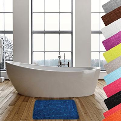 MSV Badkamerkleedje|badmat - kiezel - vloer - marine blauw - 50 x 80cm