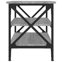 Bijzettafel 55x38x45 cm bewerkt hout grijs sonoma eikenkleurig - thumbnail