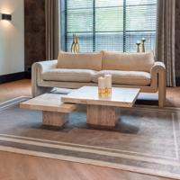 Richmond Salontafel 'La Cantera' Travertin, Set van 2 stuks, 80cm - thumbnail