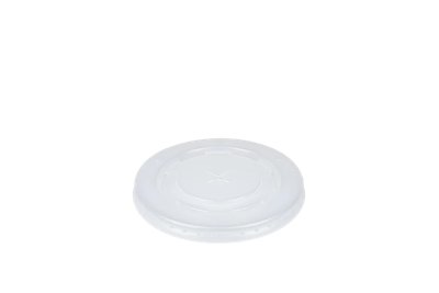 Deksel PS Milkshakebeker plat met kruis Ø90mms 50 stuks