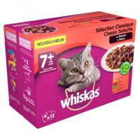WHIS MULTIPACK POUCH SENIOR VLEES SELECTIE IN SAUS 12X100 GR - thumbnail