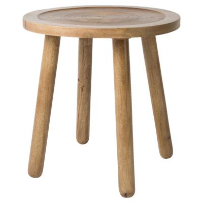 Zuiver Ronde Bijzettafel 'Dendron' Mangohout, 43cm