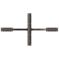 Eettafelpoot spider vorm 120x68x(72-73) cm staal naturel - thumbnail