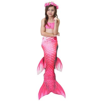 3 stuks / Sets kinderen zwemmen zeemeermin staarten Bikini Cosplay zeemeermin badmode grootte: 110