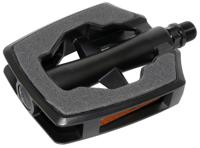 UNION Marwi pedaalset sp-890 sandblock grijs aluminium mat zwart - thumbnail