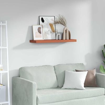 Wandplank Wandgemonteerd Rood 90 x 23,5 x 4 cm Bewerkt hout