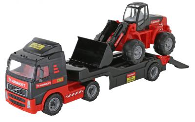 Polesie mammoet volvo vrachtwagen + aanhanger + graafmachine