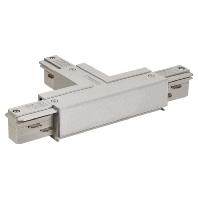 SLV 3-faseT-Connector 2 aarde links grijs - 145634