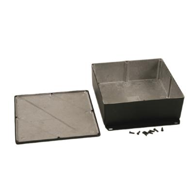 Hammond Electronics 1590WFFBK Universele behuizing 187.5 x 187.5 x 67 Aluminium Zwart 1 stuk(s)