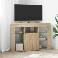 Hoek LED TV Kast Sonoma Eiken 102 x 40 x 68 cm Bewerkt hout - thumbnail