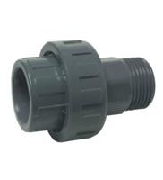 Aquaforte PVC Koppeling 75mm Lijm x 2½" Buitendraad - Weerbestendig en Duurzaam voor Vijvers - thumbnail