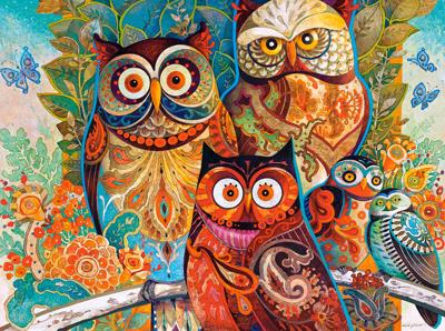 Selecta Castorland legpuzzel owls, 2000st.