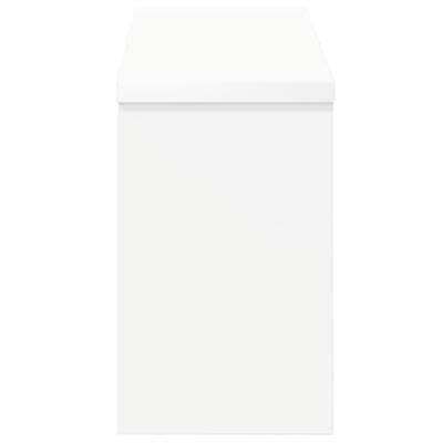 Wandgemonteerde kapstok Wit 50 x 16 x 26 cm Bewerkt hout