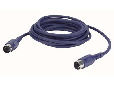 DAP FL50 5-pins DIN MIDI kabel 3m 3-pins aangesloten