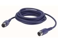 DAP FL50 5-pins DIN MIDI kabel 3m 3-pins aangesloten - thumbnail