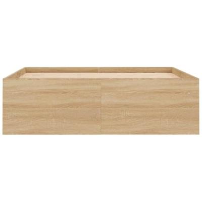 Bedframe sonoma eikenkleurig 120x200 cm