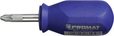 Promat/Tecwerk Schroevendraaier | maat PZD 2 klinglengte 25 mm | 1-componentengreep | ronde kling - 4000827071