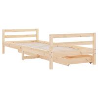 Kinderbedframe met lades 90x190 cm massief grenenhout - thumbnail