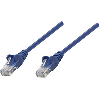 Intellinet 342568 RJ45 Netwerkkabel, patchkabel CAT 6 U/UTP 0.50 m Blauw 1 stuk(s)