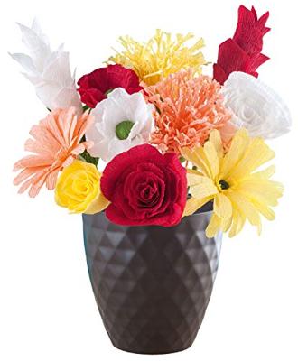 Folia knutselset crêpe papier bloemen, 21-delig