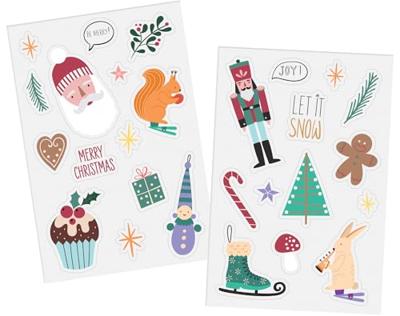 Raamstickers Kerstsymbolen Holly Jolly (27st)