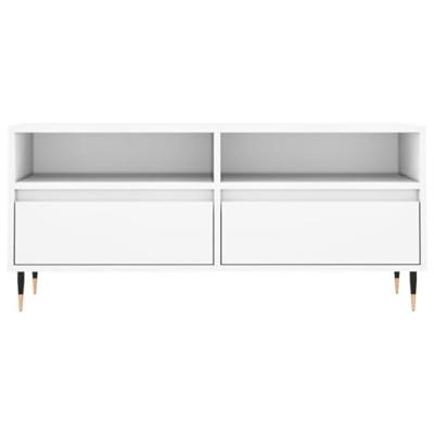 Tv-meubel 100x34,5x44,5 cm bewerkt hout wit