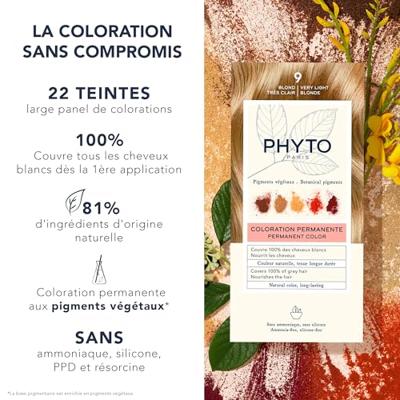 Phyto Phytocolor Permanent Color 9 Blond très clair Haarverf 112 ml - thumbnail