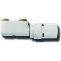 Vasco radiatorkraan middenaansluiting 1188 haaks wit - thumbnail