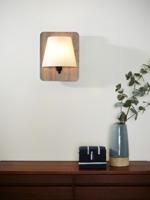Lucide IDAHO - Wandlamp - 1xE14 - Bruin - thumbnail