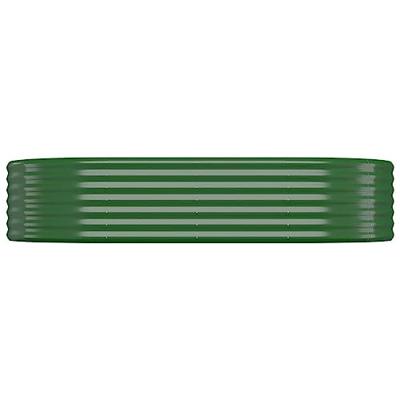 VidaXL Plantenbak 175x100x36 cm gepoedercoat staal groen