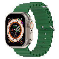 Ocean bandje - Groen - Geschikt voor Apple Watch 44mm / 45mm / 46mm / 49mm