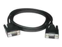 C2G - Nulmodem-kabel - DB-9 (V) naar DB-9 (V) - 5 m - zwart - thumbnail