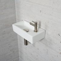 Wiesbaden Fonteinset Mat Wit Color RVS - Fonteinset Met Amador Kraan - thumbnail