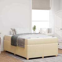 Bedframe met matras met matras Crème 120 x 190 cm Stof - thumbnail