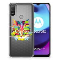 Motorola Moto E20 | E40 Telefoonhoesje met Naam Cat Color - thumbnail