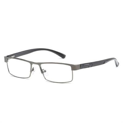 Eenvoudige Mateel frame leesbril hypermetropie brillen + 1.50 D (Gun-kleur)