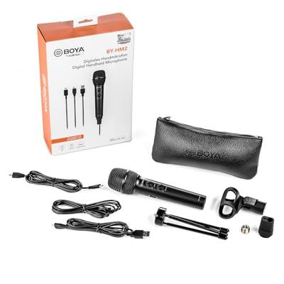 BOYA BY-HM2 professionele handmicrofoon voor smartphone en computer