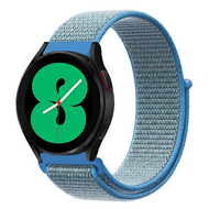 Sport Loop nylon bandje - Blauw - Samsung Galaxy Watch 4 - 40mm / 44mm - thumbnail