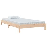 Bed stapelbaar 90x190 cm massief grenenhout - thumbnail